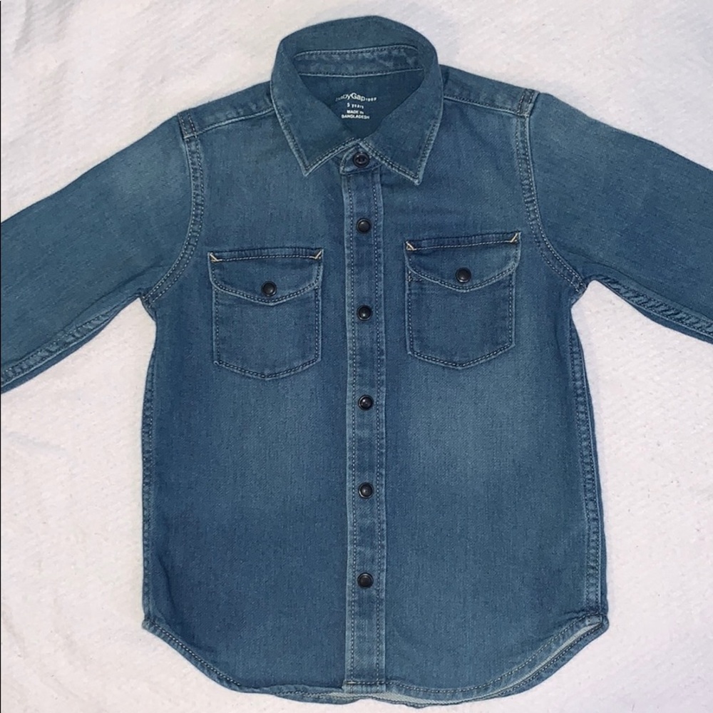 “GAP KIDS” jean type button up